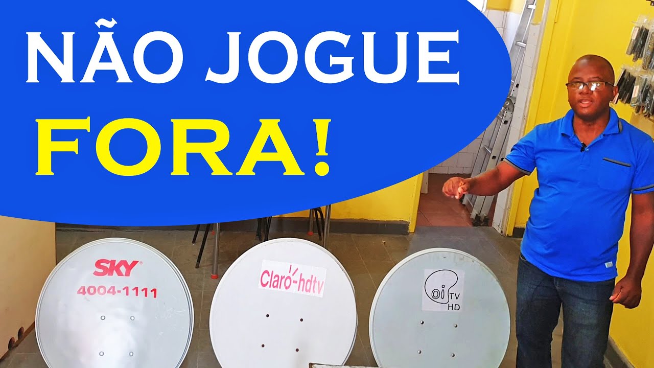 NÃO JOGUE FORA A ANTENA DA SKY, CLARO OU OI. COMO TRANSFORMAR NA NOVA PARABÓLICA DIGITAL
