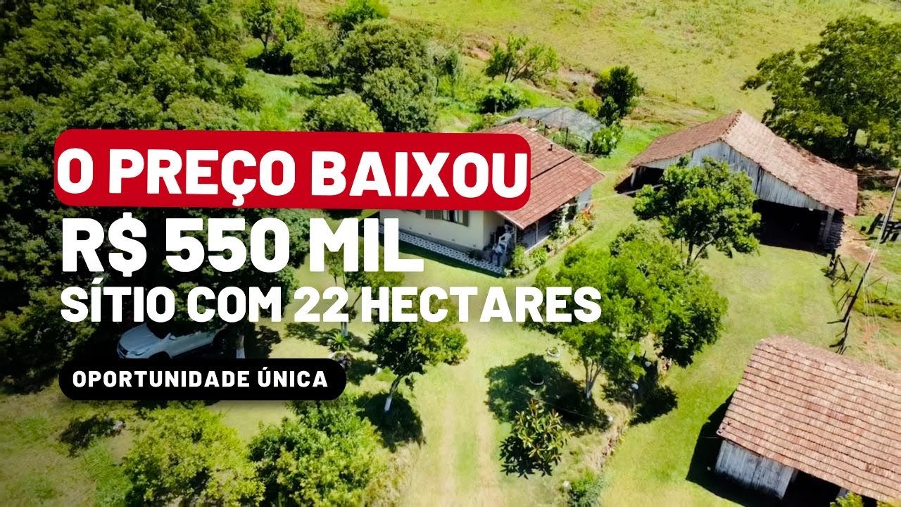 (VENDIDO) R$ 550 MIL SÍTIO 22 HECTARES EM SANTA CATARINA -CÓD 287