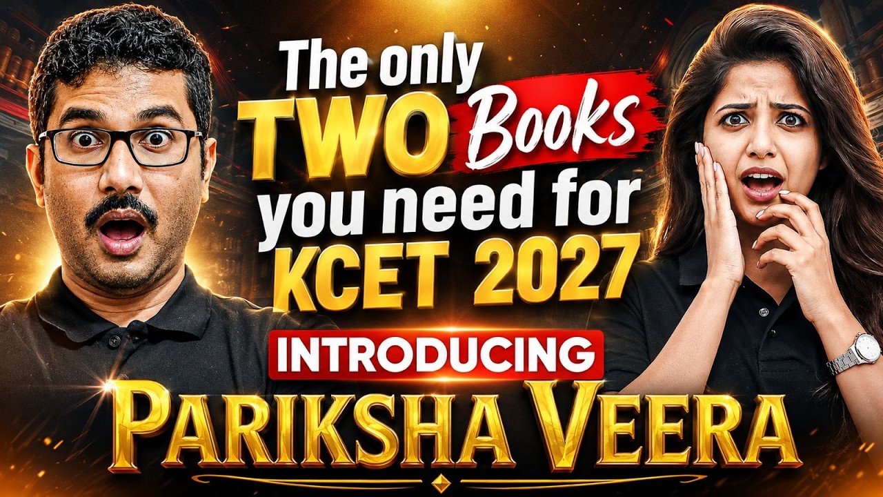 KCET 2027: The ONLY 2 Books You Need to Crack It 🔥 | Pariksha Veera by Soumik Sir & Jasmine Mam🔴LIVE