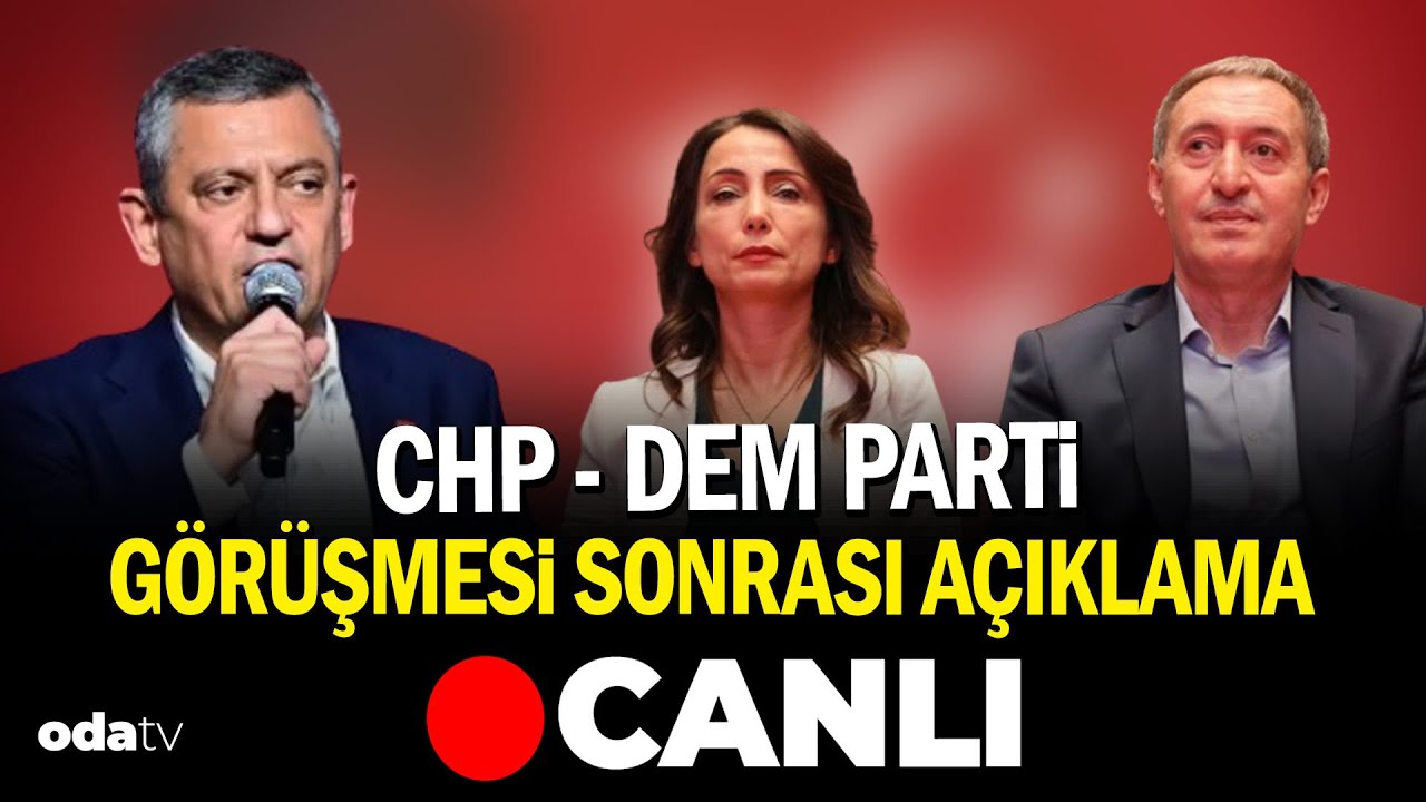 Özel, DEM Parti Eş Genel Başkanları Tülay Hatimoğulları ve Tuncer Bakırhan ile görüştü