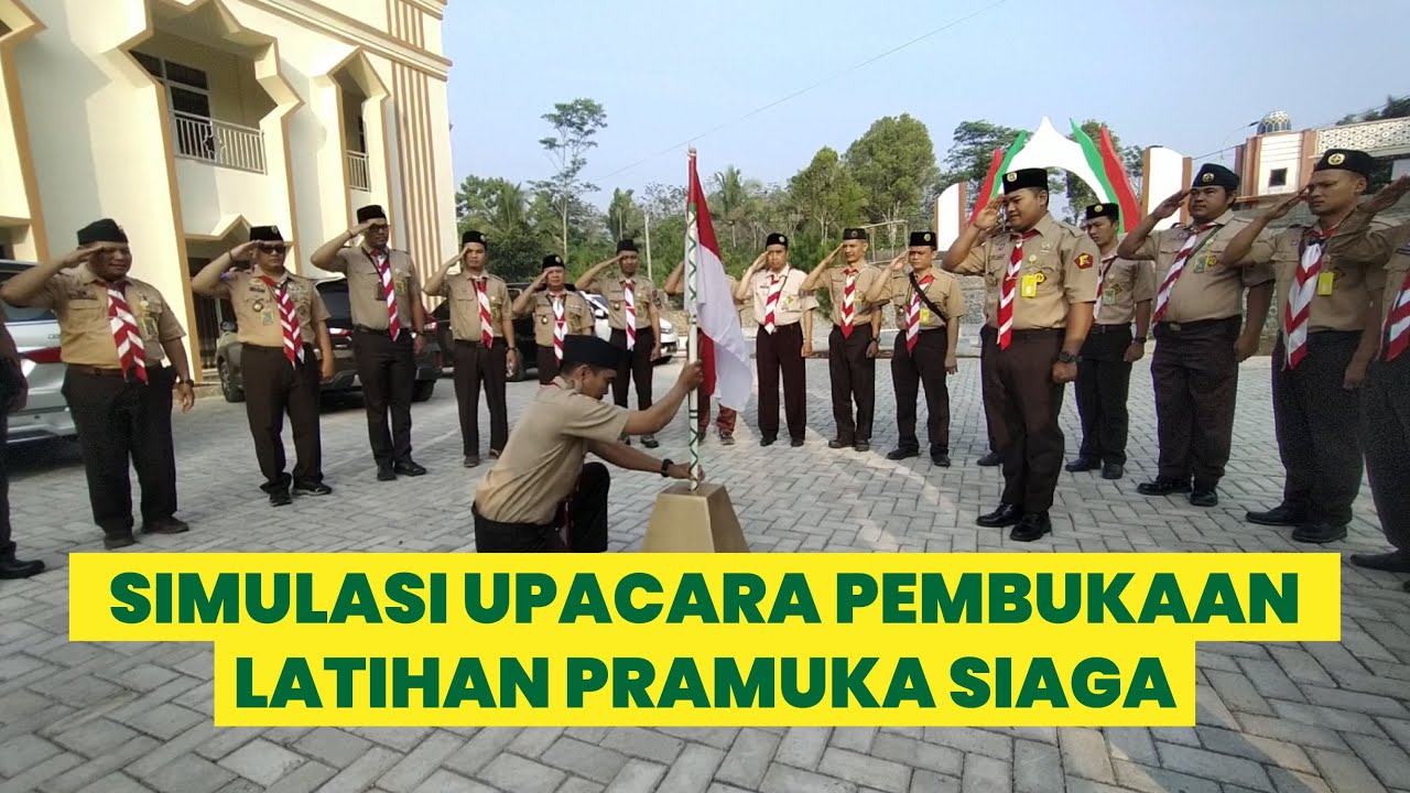 SIMULASI UPACARA PEMBUKAAN LATIHAN PRAMUKA SIAGA - KPD Jawa Barat 2023 Wilayah 1