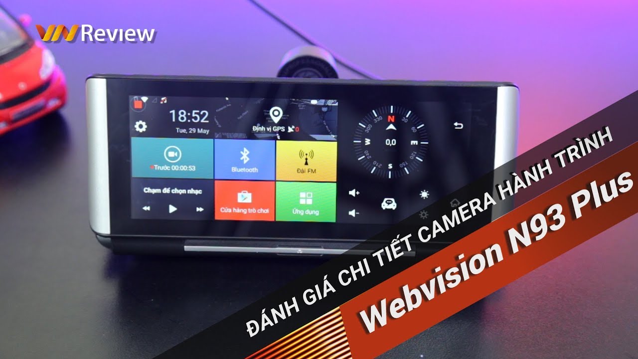 ✅VnReview - Mở hộp & Trải nghiệm Camera hành trình Webvision N93 Plus