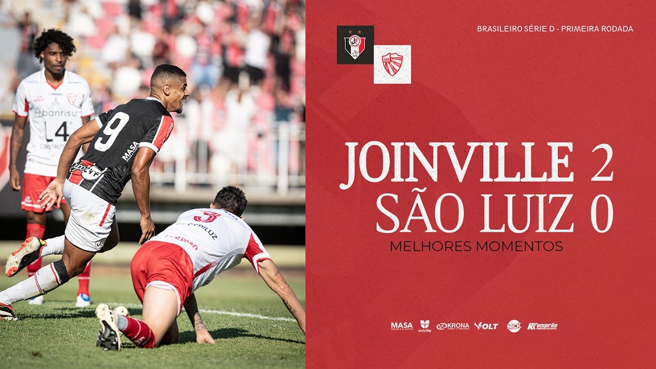 MELHORES MOMENTOS | Joinville 2x0 S&atilde;o Luiz