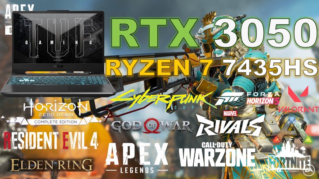 ASUS TUF A15 - RTX 3050 + Ryzen 7 7435HS TEST GAMING