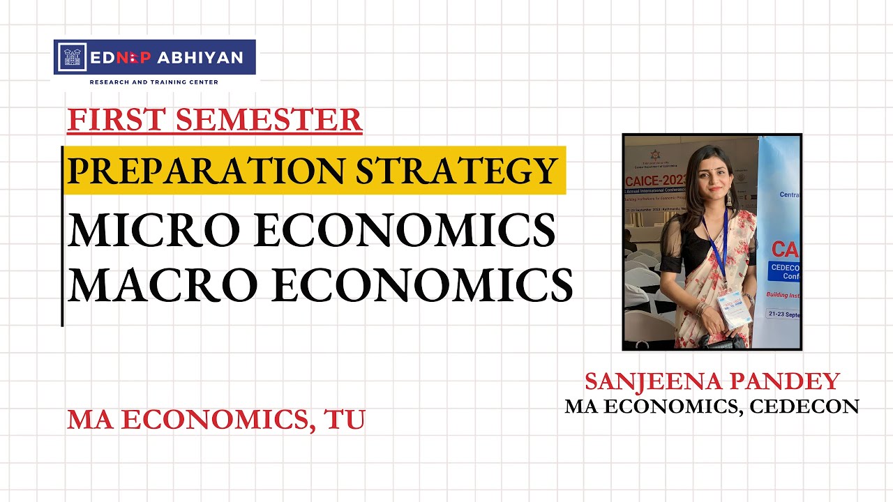 MA Economics First Semester New Batch Preparation Strategy | Sanjeena Pandey