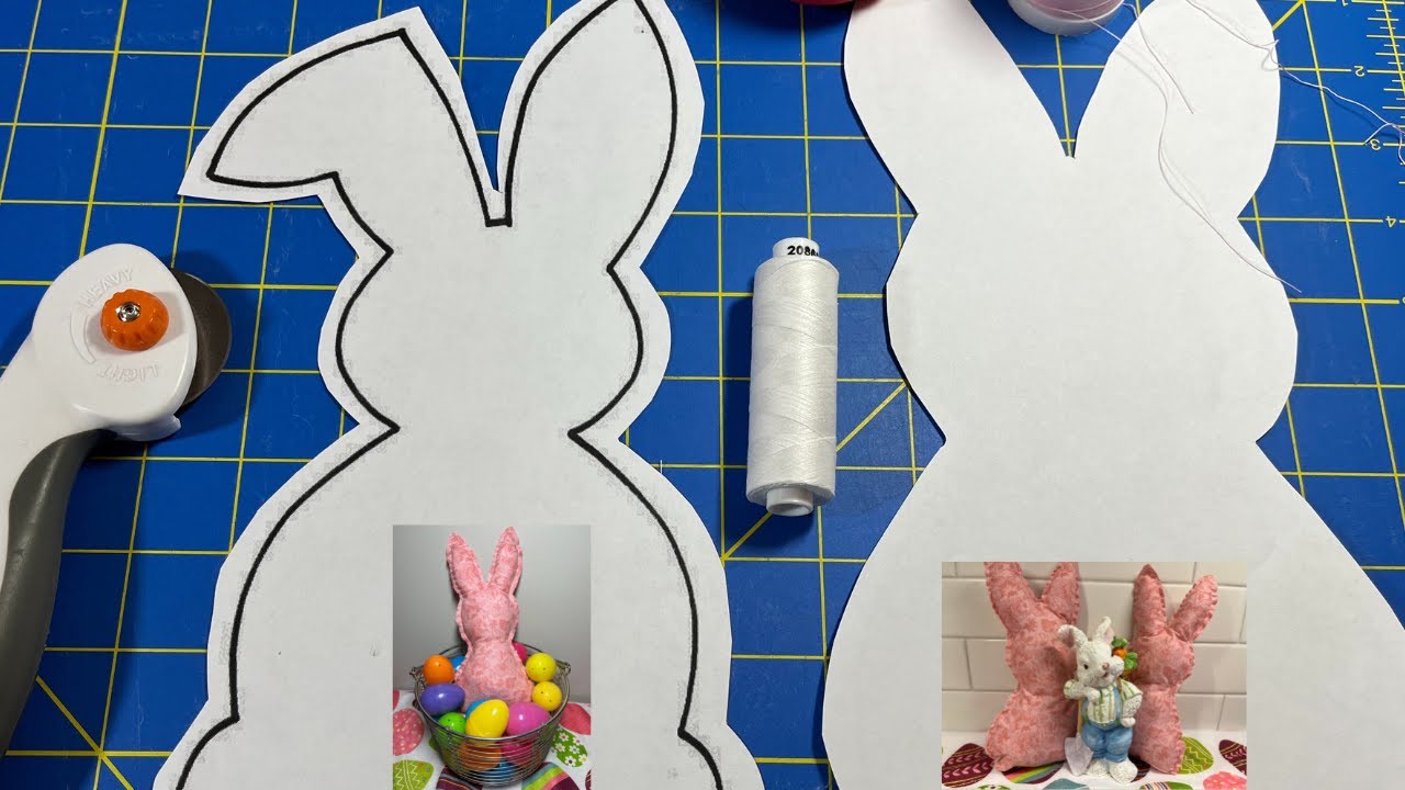 Stuffed Easter Bunny Easy Sewing Project ( Beginner)
