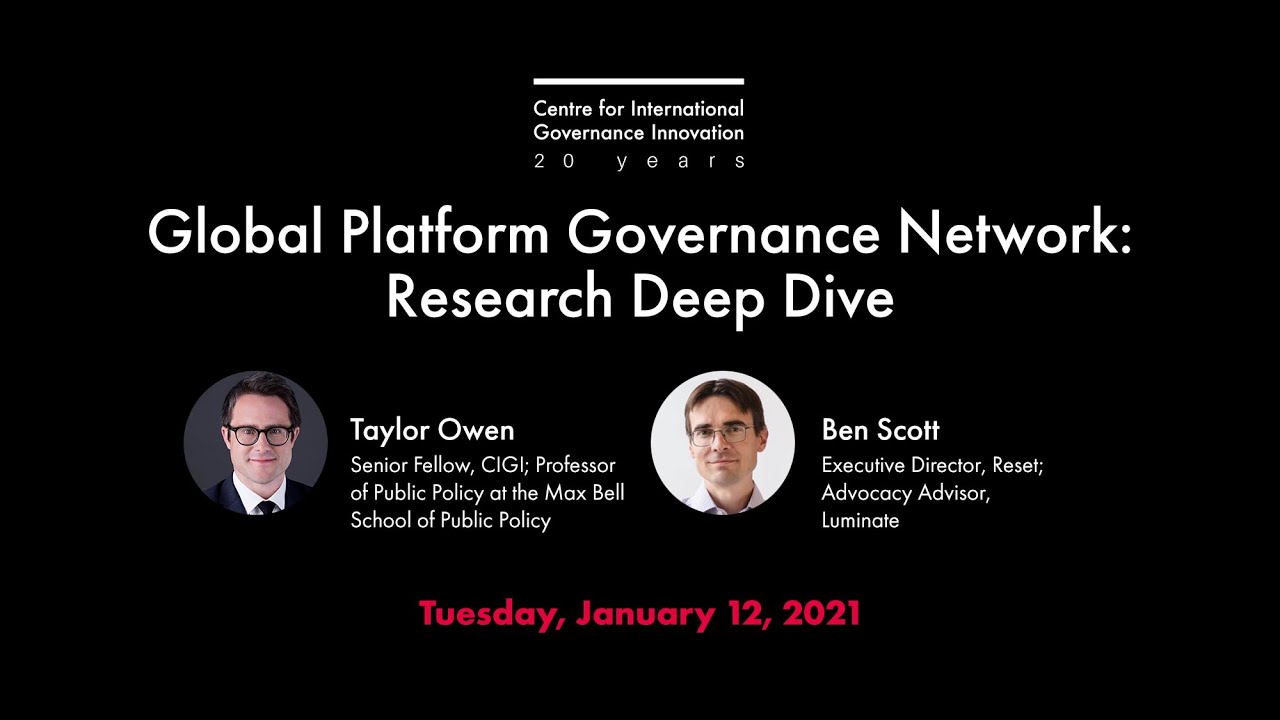 Global Platform Governance Network Deep Dive: Research