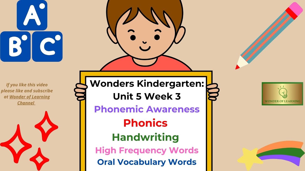 Wonders~ Kindergarten ~Unit 5 Week 3