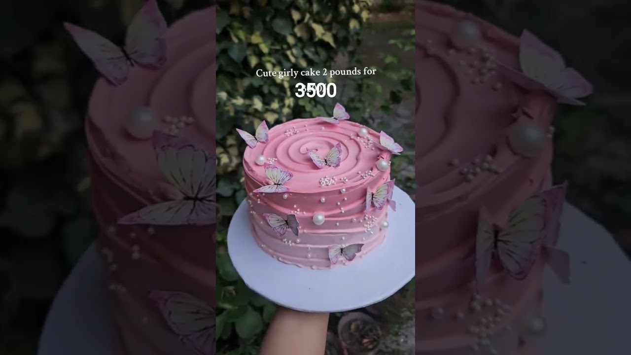 cake | butterfly cake | pink