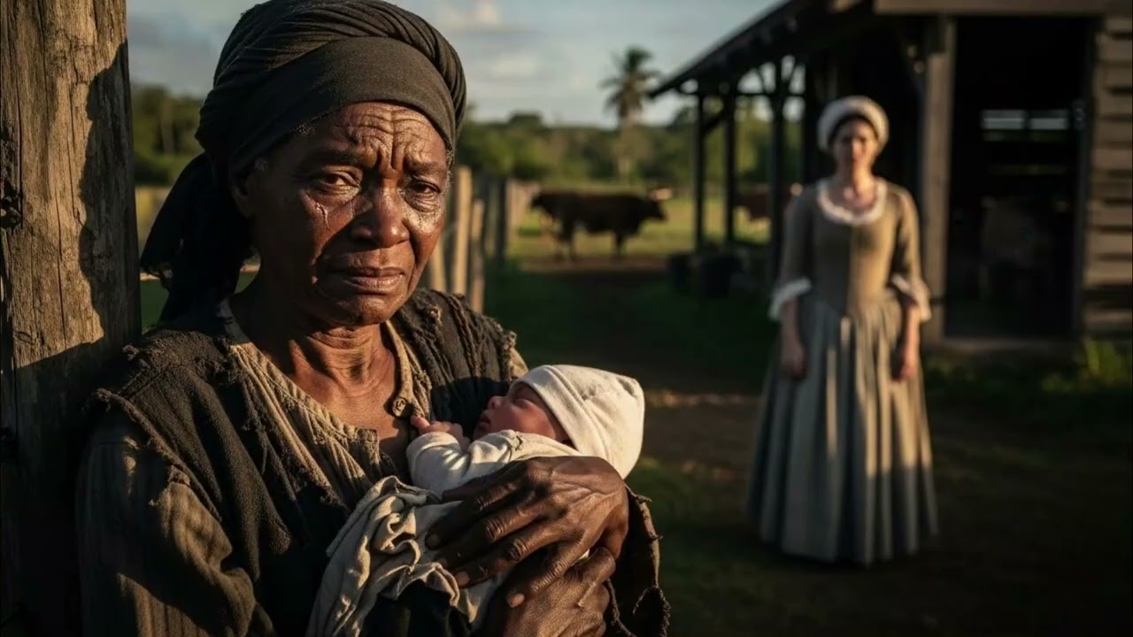 À 68 ANS, L'ESCLAVE A ACCOUCHÉ SEULE DANS L'ÉTABLE… ET EN VOYANT LA COULEUR DU BÉBÉ, LA MAÎTRESSE…
