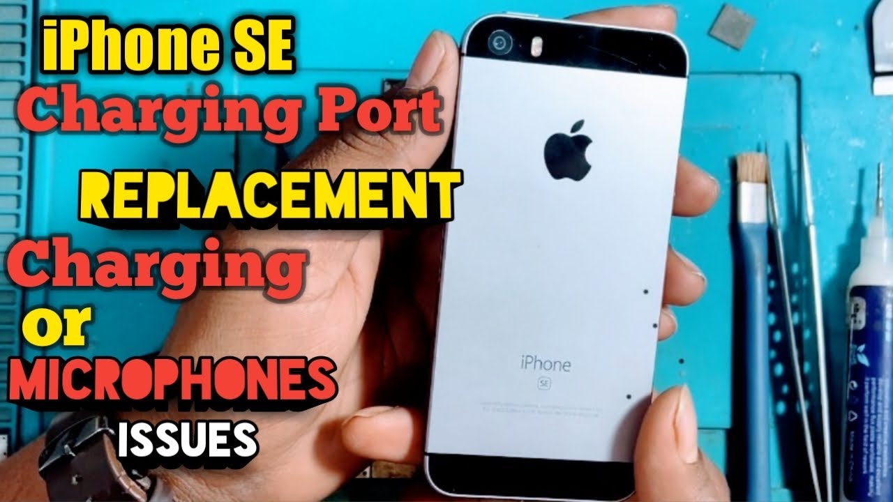 Iphone SE Charging port Replacement - Fix Charrging or mic . how to change