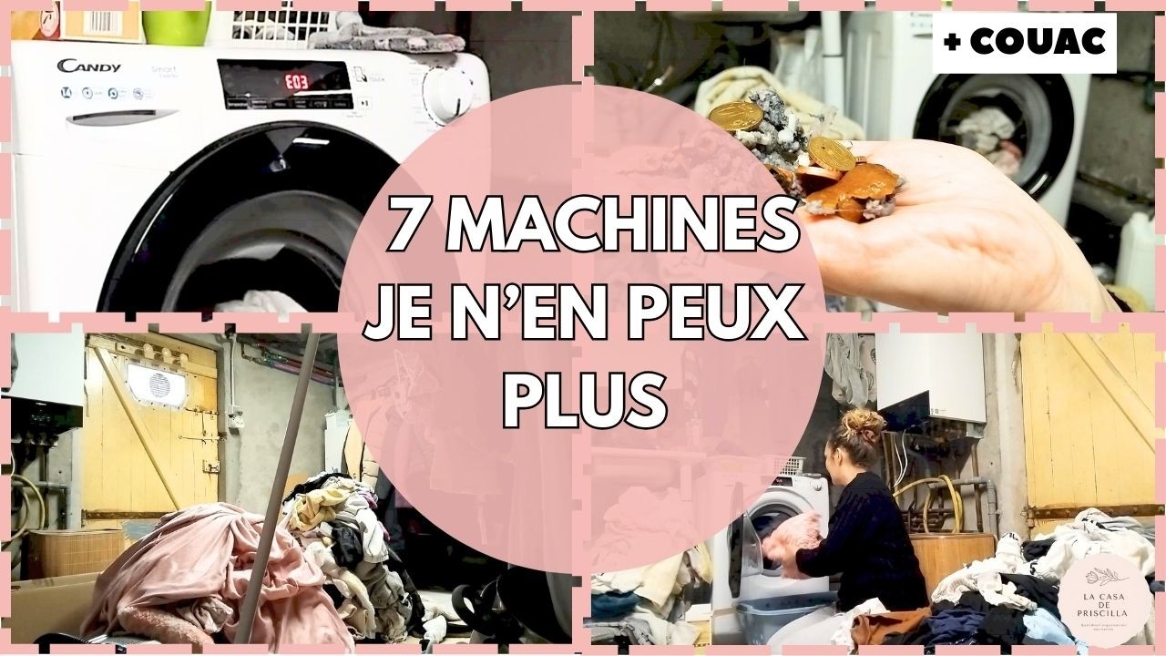 7 MACHINES EN 2 JOURS... Je craque ! 🧺😩 (Réalité sans filtre)