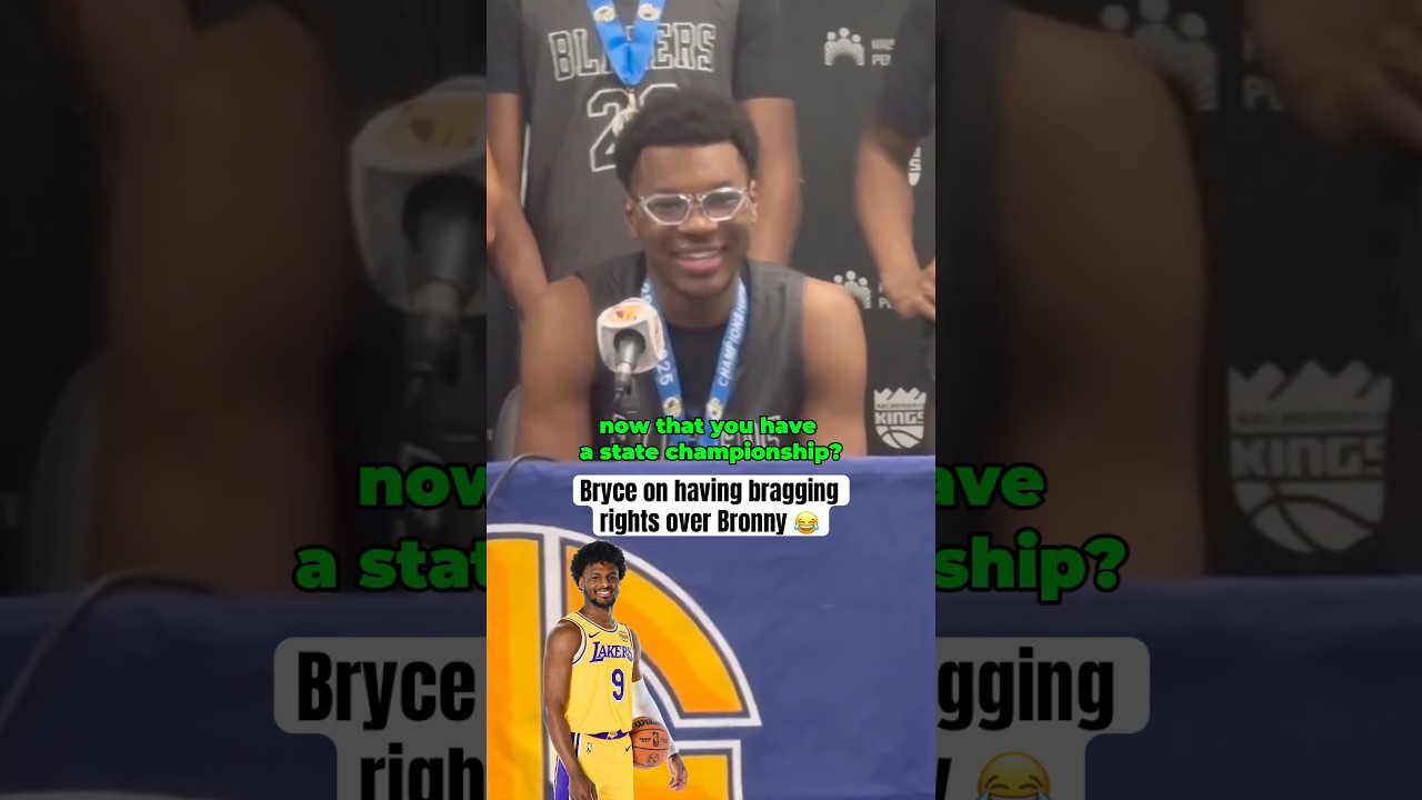 Bryce James being a nice brother 😅🤝 (via tarek_fattal/X)