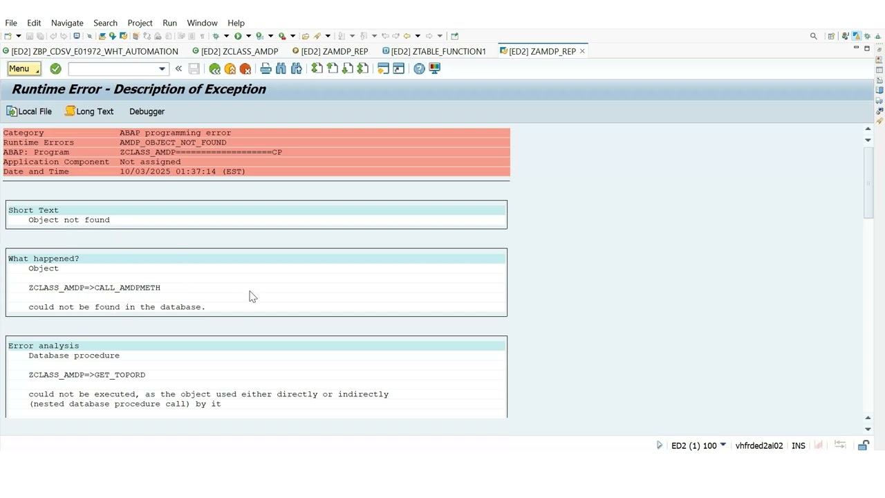 Call Normal Method Inside AMDP Method Part41