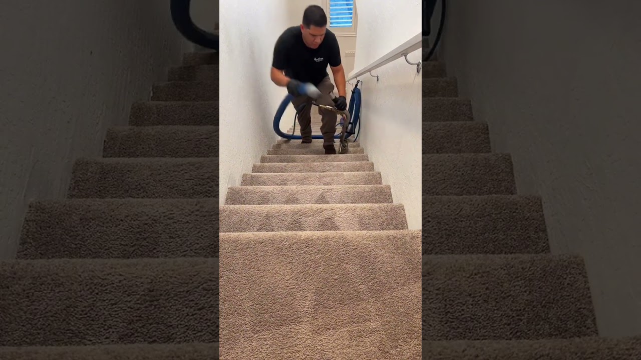 ASMR stairs cleaning 