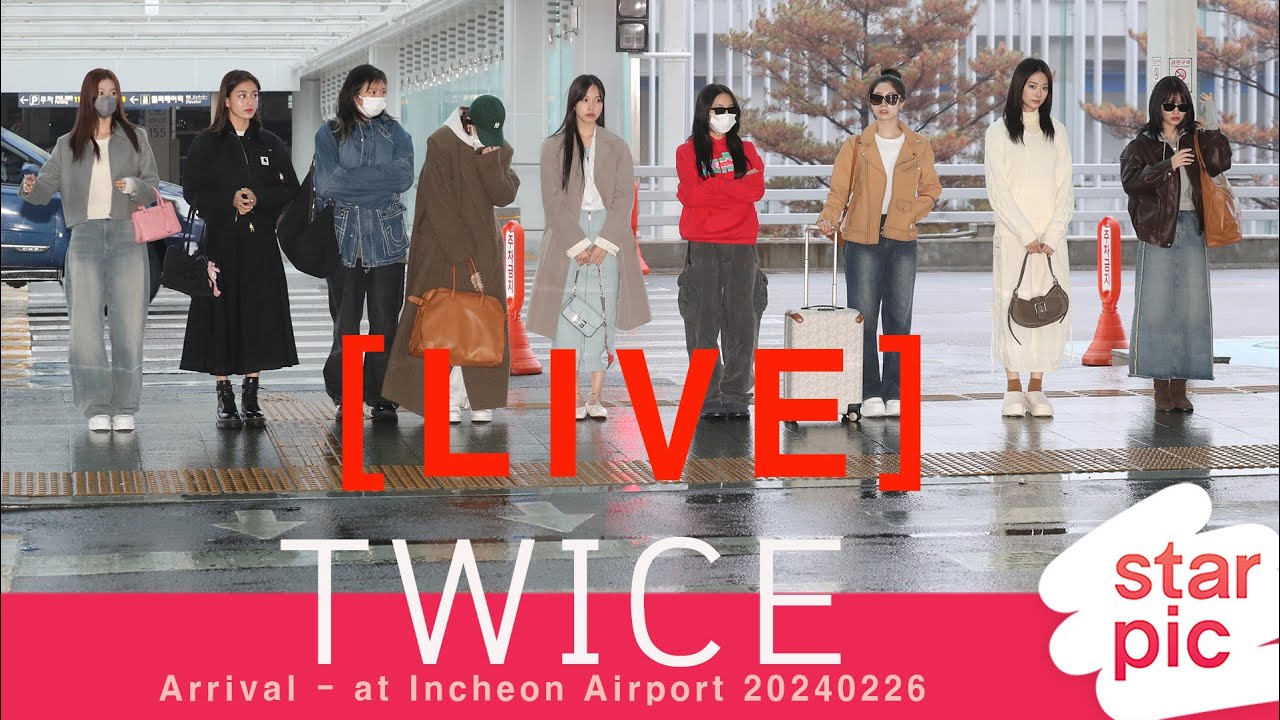 [LIVE]  TWICE Arrival - at Incheon Airport 20240226