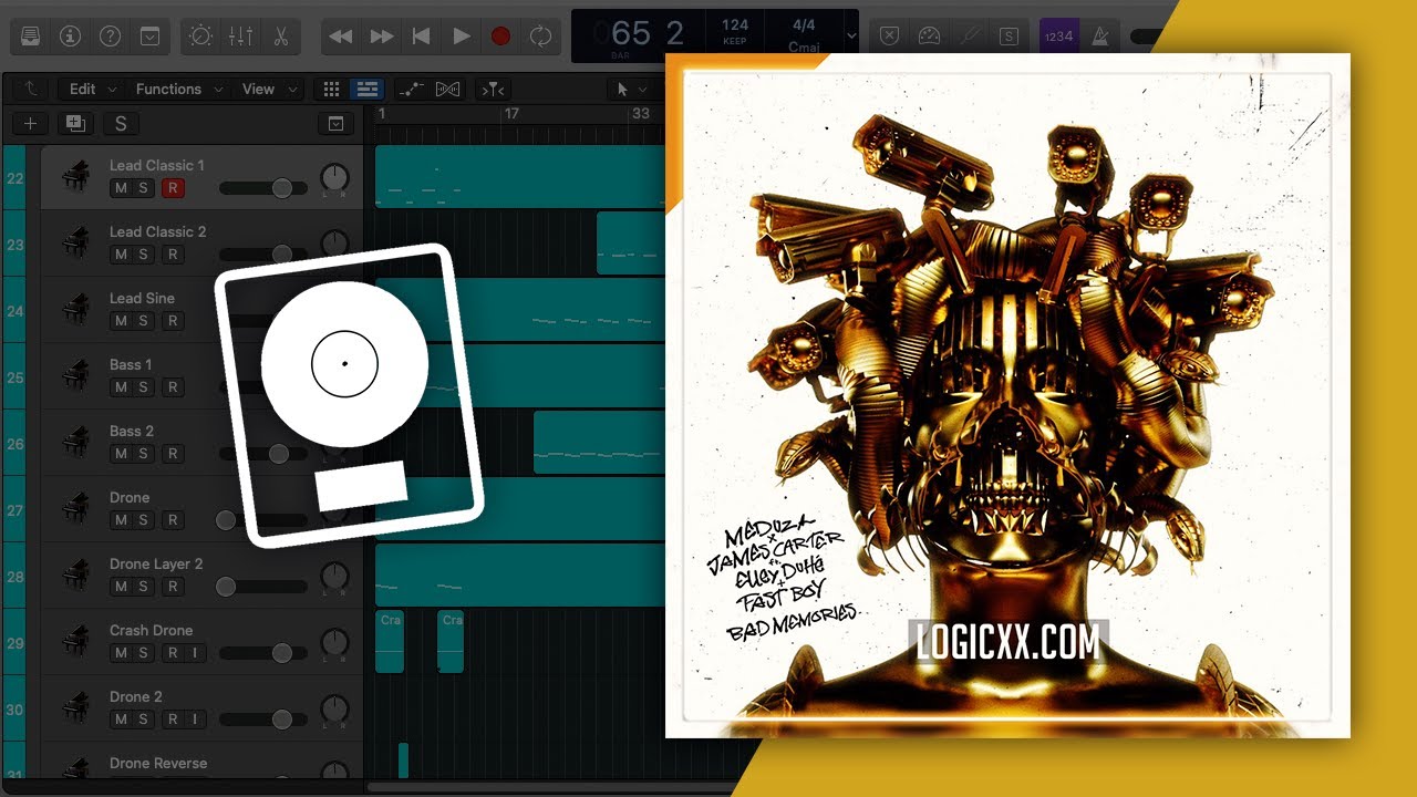 MEDUZA, James Carter - Bad Memories (Logic Pro Remake)
