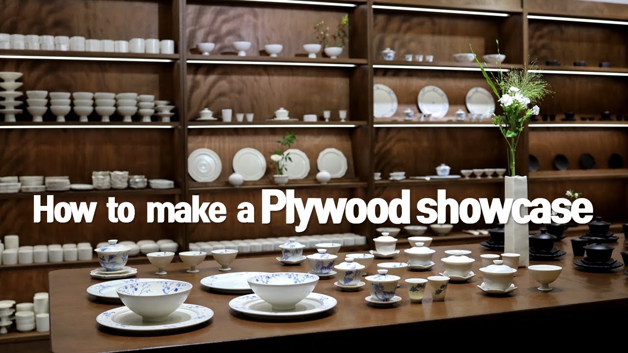 How to make a plywood showcase for 국제차문화대전