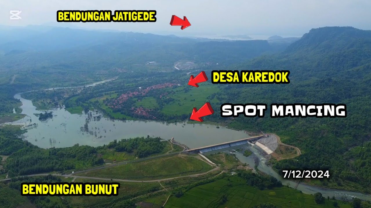 SPOT MANCING Bendungan Bunut Desa Karedok Jatigede Kabupaten Sumedang | Mancing Mania