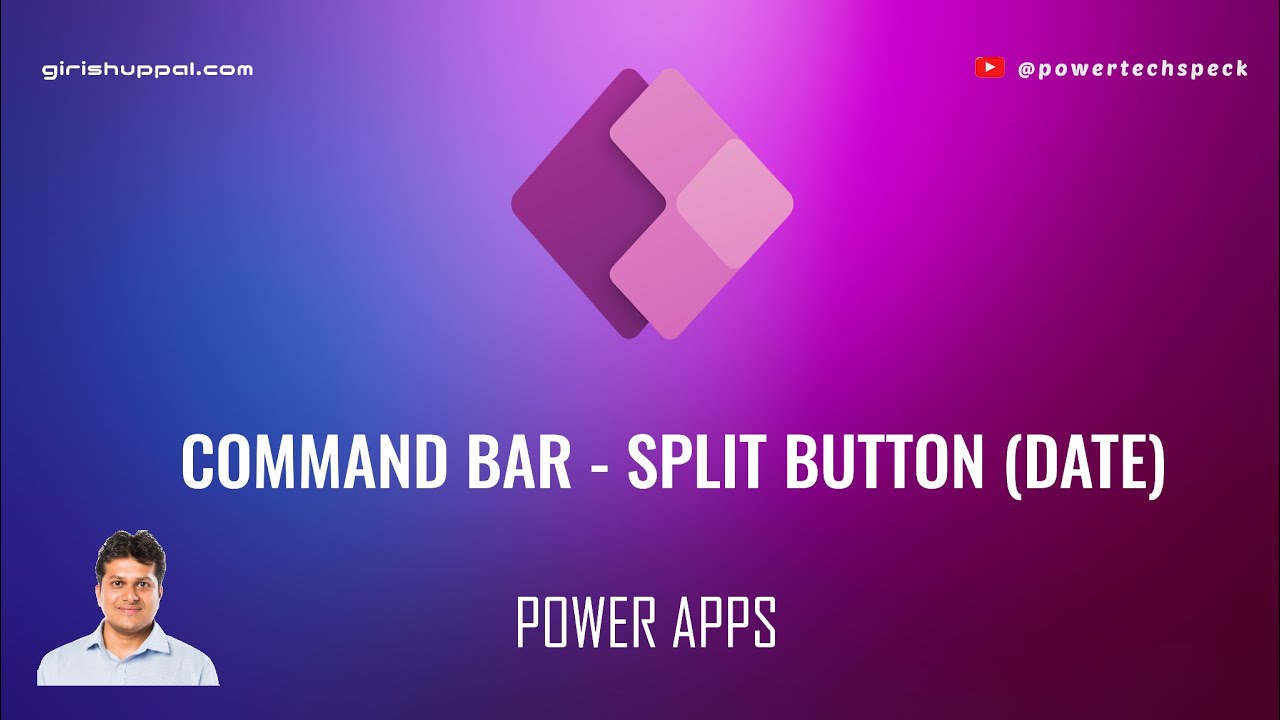 Command Bar - Split Button (Using Date related function)