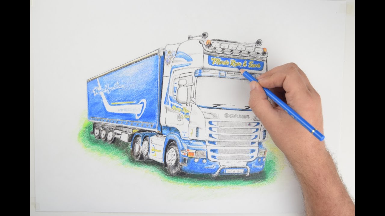 Scania R560 - Drawing Timelapse