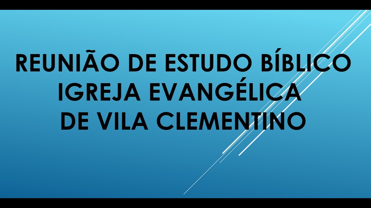 Reunião de Estudo Bíblico - 22/02/26: Ir. Devanir