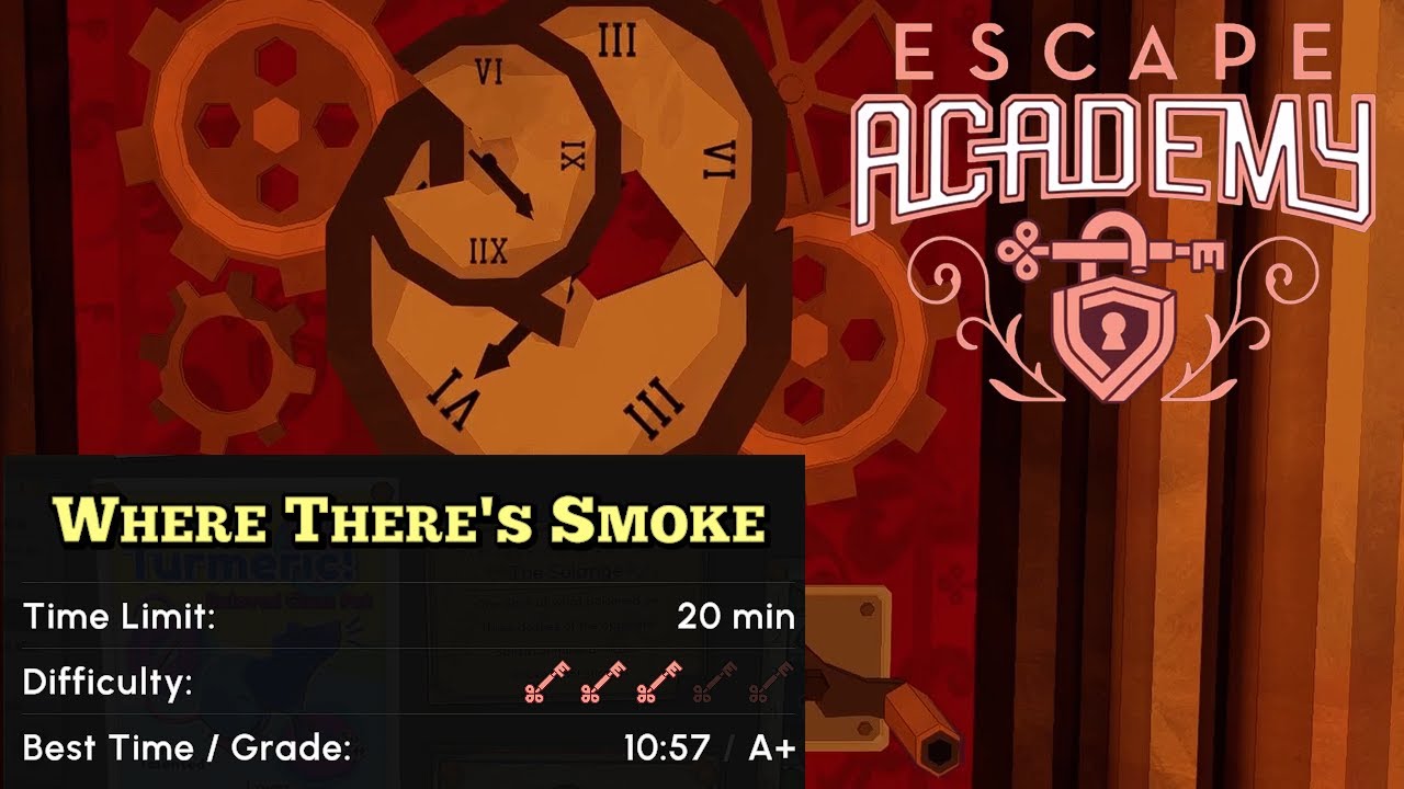 Escape Academy - Where There's Smoke - Walkthrough with Puzzle Solutions