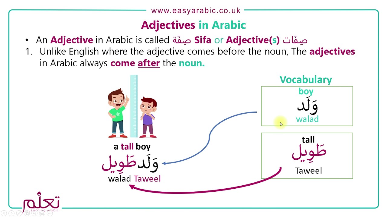 Beginners Arabic - Lesson 17 - Adjectives