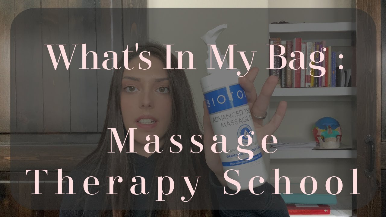 What's in My Massage School Bag