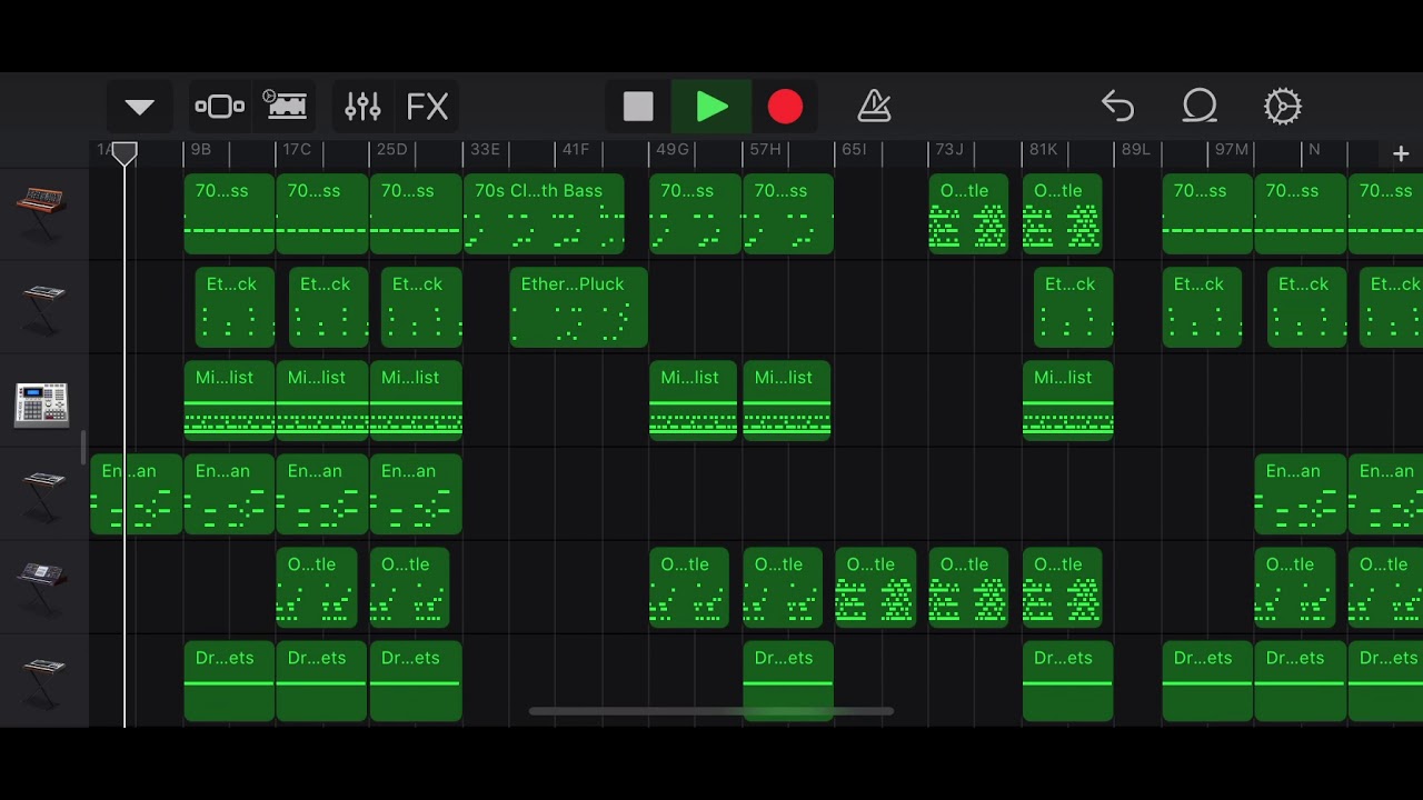 First minimal techno Track Garageband