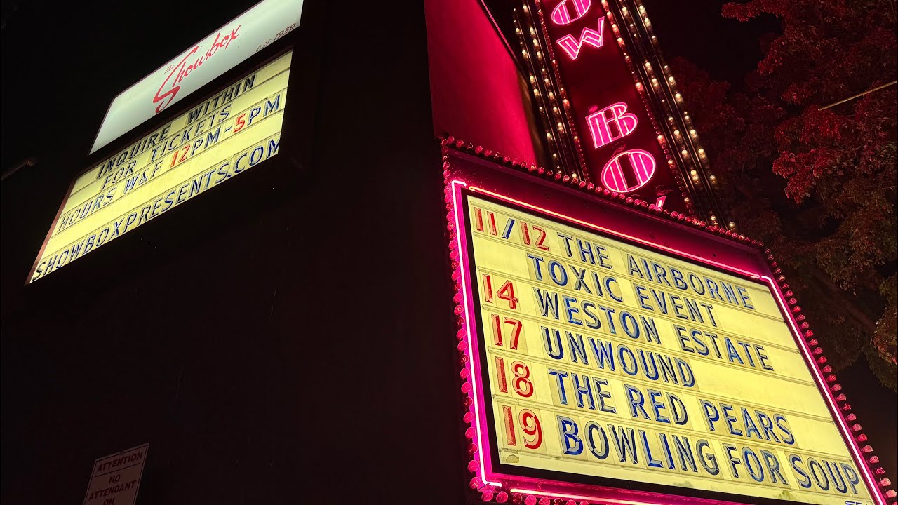 Concert Vlog: Night 2 of The Airborne Toxic Event in Seattle - 10/12/24 - The Showbox