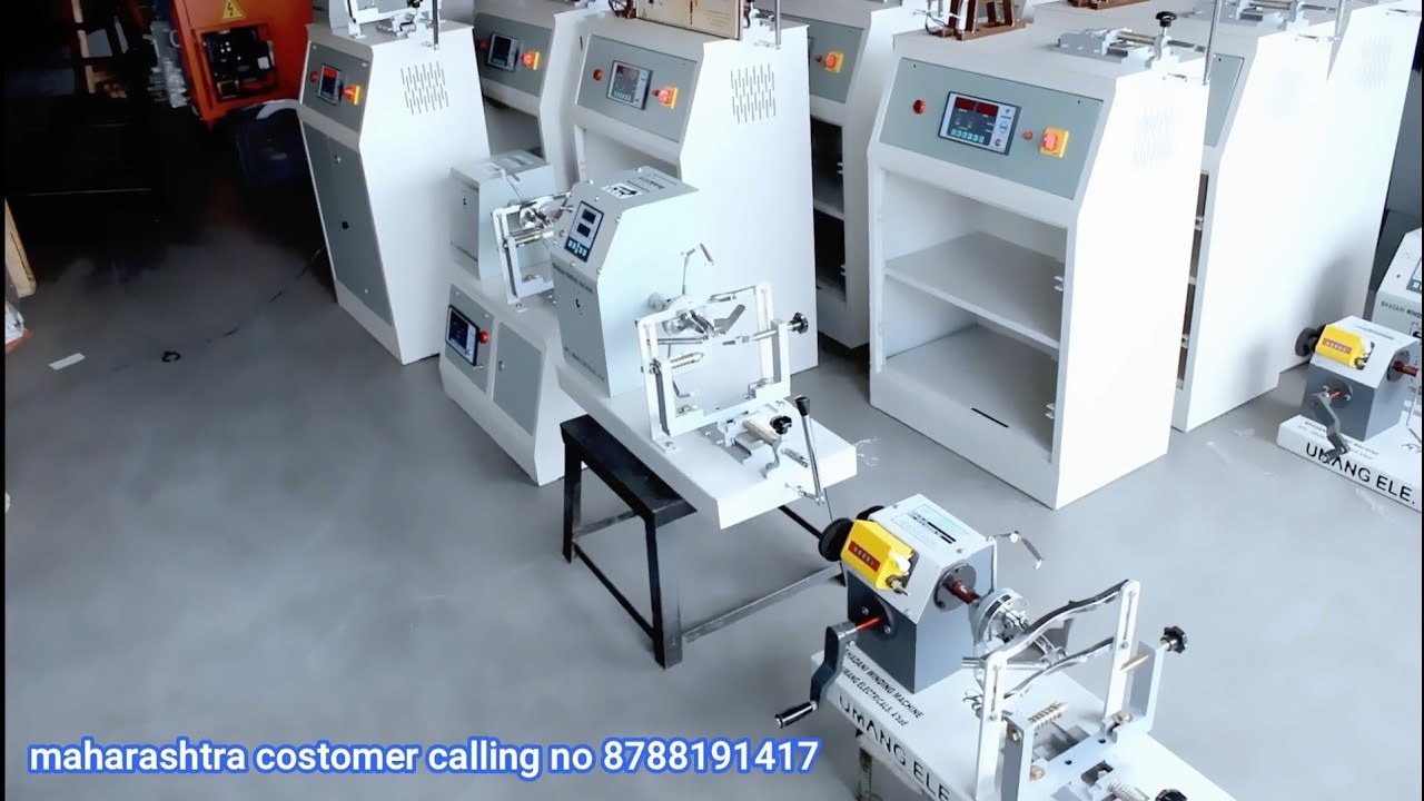 Umang Ceiling fan winding machine उमंग कंपनी की फैन वाइंडिंग मशीन #fan_winding