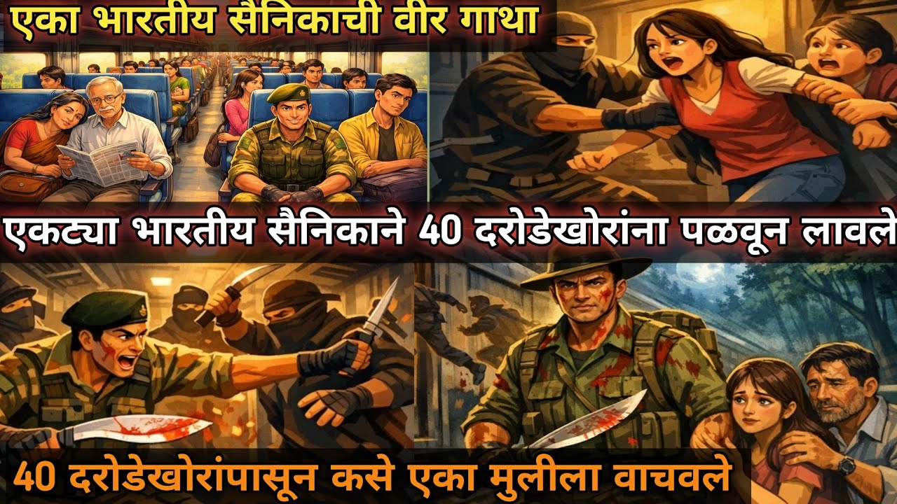भारताचा एक शूर सैनिक ज्याने 40 दरोडेखोरांपासून एका मुलीला वाचवले|रेल्वेतील दरोडा|#रेलवे #सैनिक #भारत