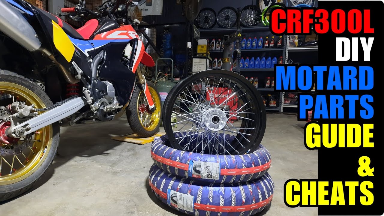 HONDA CRF300L — руководство по сборке колеса для супермото своими руками, ЧАСТЬ 2! (также для CRF...