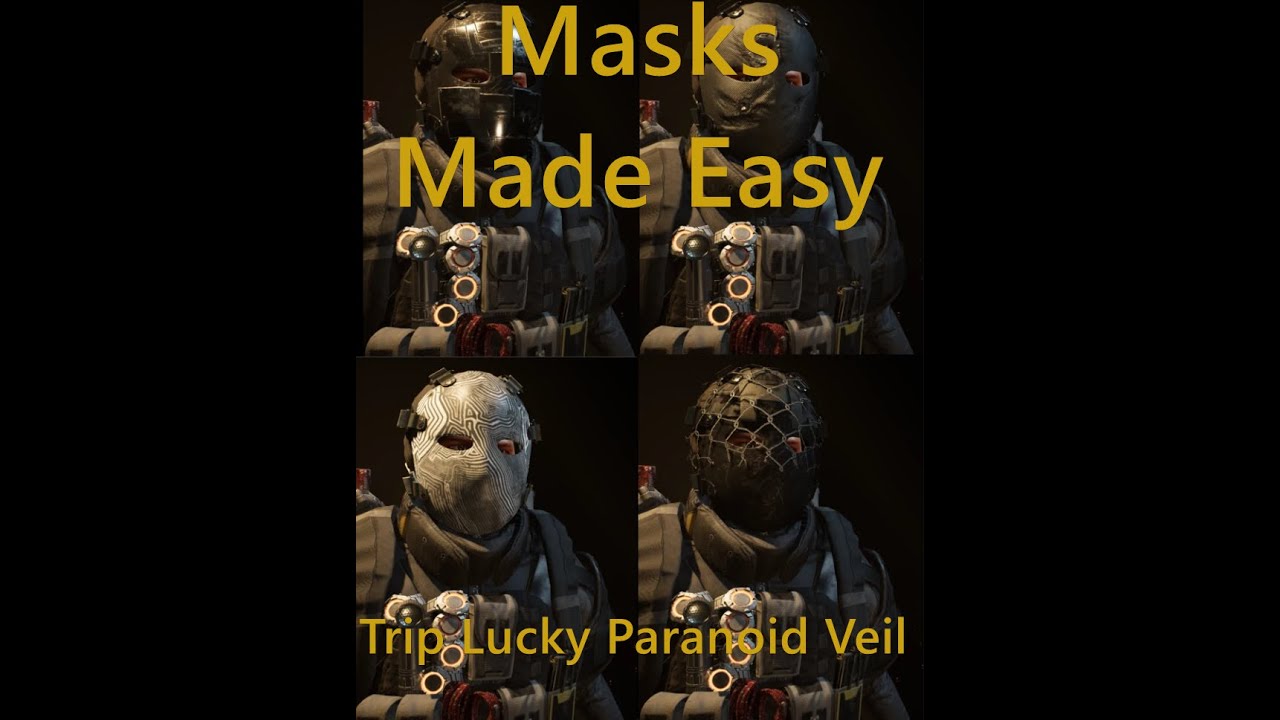 Division 2 Masks Made Easy: Trip, Veil, Paranoid, Lucky (Warlords of NY)
