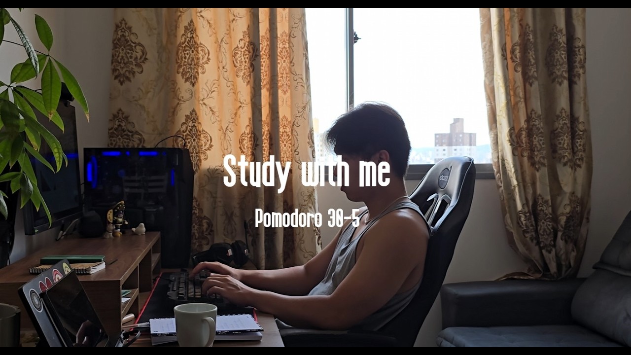 1 HOUR STUDY WITH ME | 1 HORAS ESTUDE COMIGO | POMODORO | BREAK/ DESCANSO 05 MIN |