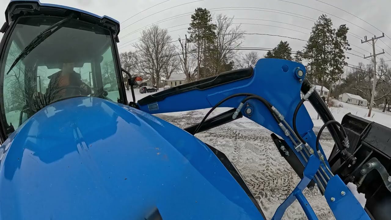 First Tractor Snow Removal - LS MT226 HEC with the all new GoPro Max2 360