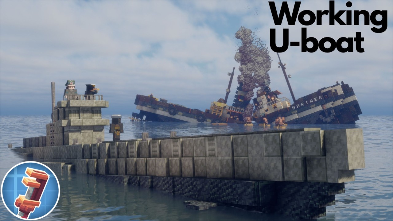 I built a Working U-boat In Minecraft!