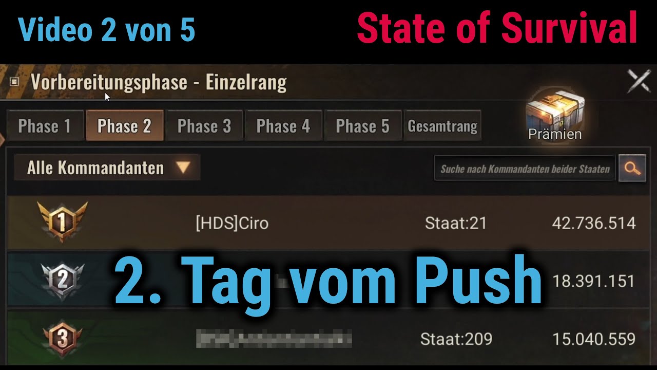 State of Survival - 2. Tag vom PUSH bei State vs. State - Video 2/5