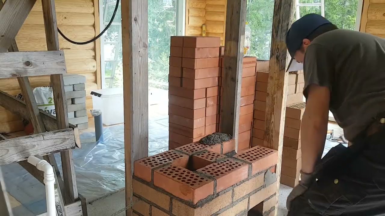 Mökin rakentaminen: Tee se itse piipun muuraus osa 1.