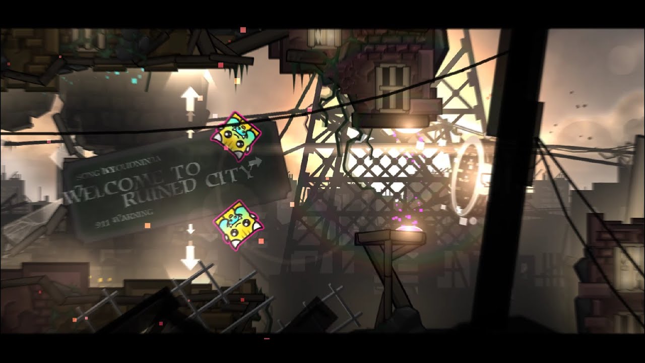 EPIC INSANE l Ruined City by Apstrom 100% (ALL COINS) l GEOMETRY DASH 2.2