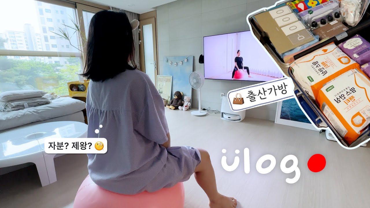자연분만 vs 제왕절개… 그것이 문제로다😵‍💫💦 | 임신 36주차 | 출산가방 리스트👜 | 마법클치킨,초코마카롱,히모카와냉우동,복숭아,매운갈비찜 등 | 임신후기,먹방브이로그