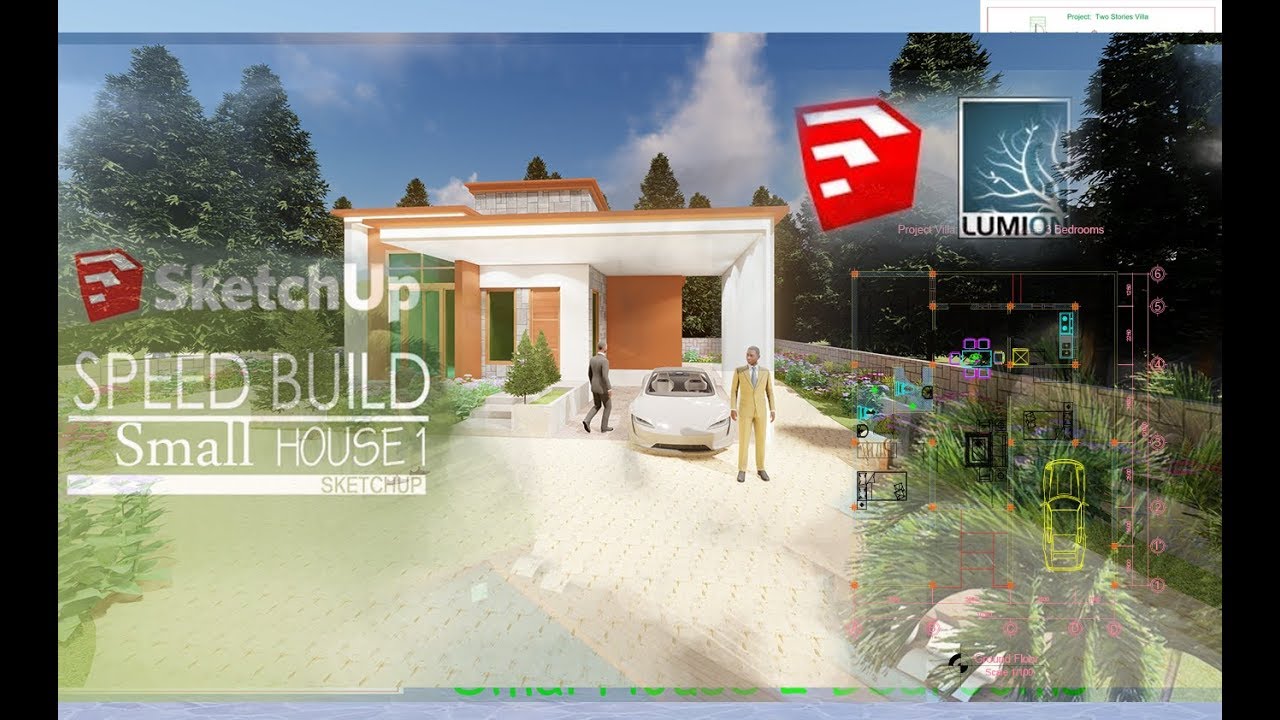 House Plan 10m x 12m with 3 Bedroooms, Lumion 9 Speed Rendering Video