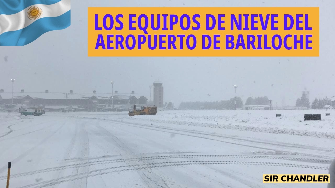 LOS EQUIPOS SACA NIEVE DEL AEROPUERTO DE BARILOCHE EXPLICADOS
