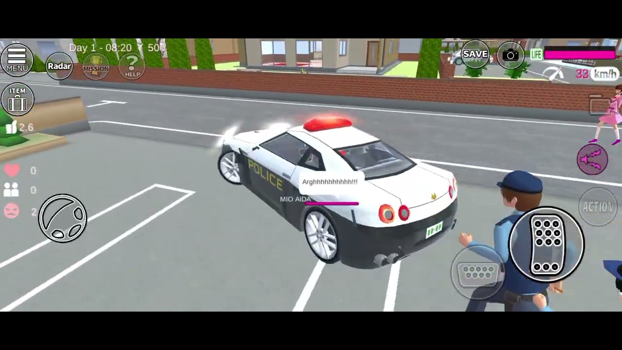 Yuta dan mio mendapatkan telpon dari temannya di markas yakuza sakura school simulator