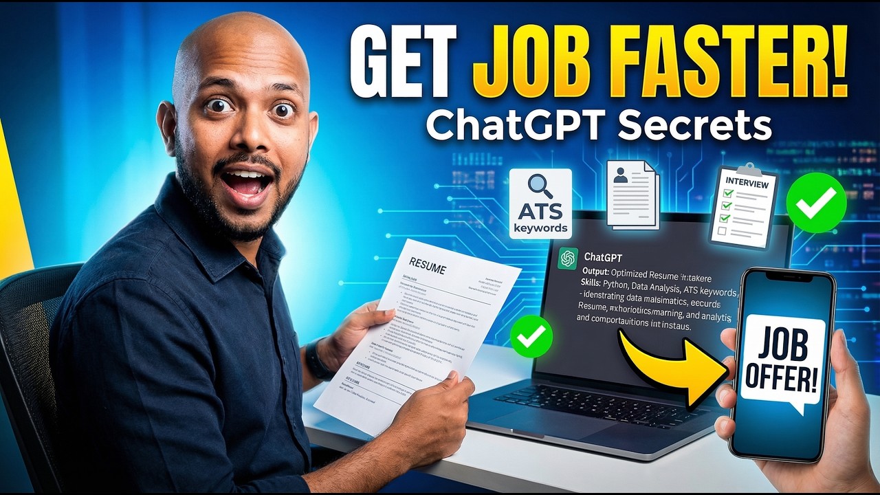 Use ChatGPT to Get Job Faster | Resume, Keywords & Interview Prep #findjobfast #fastjob #getjobs
