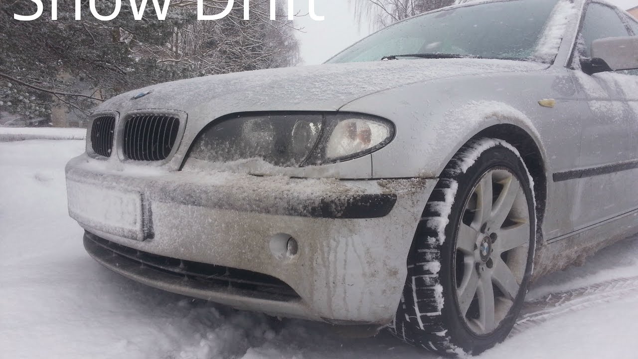 BMW 330D E46 Winter Drift Onboard GoPro POV
