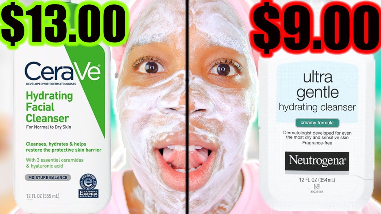 Cerave Hydrating Cleanser vs Neutrogena Hydrating Cleanser