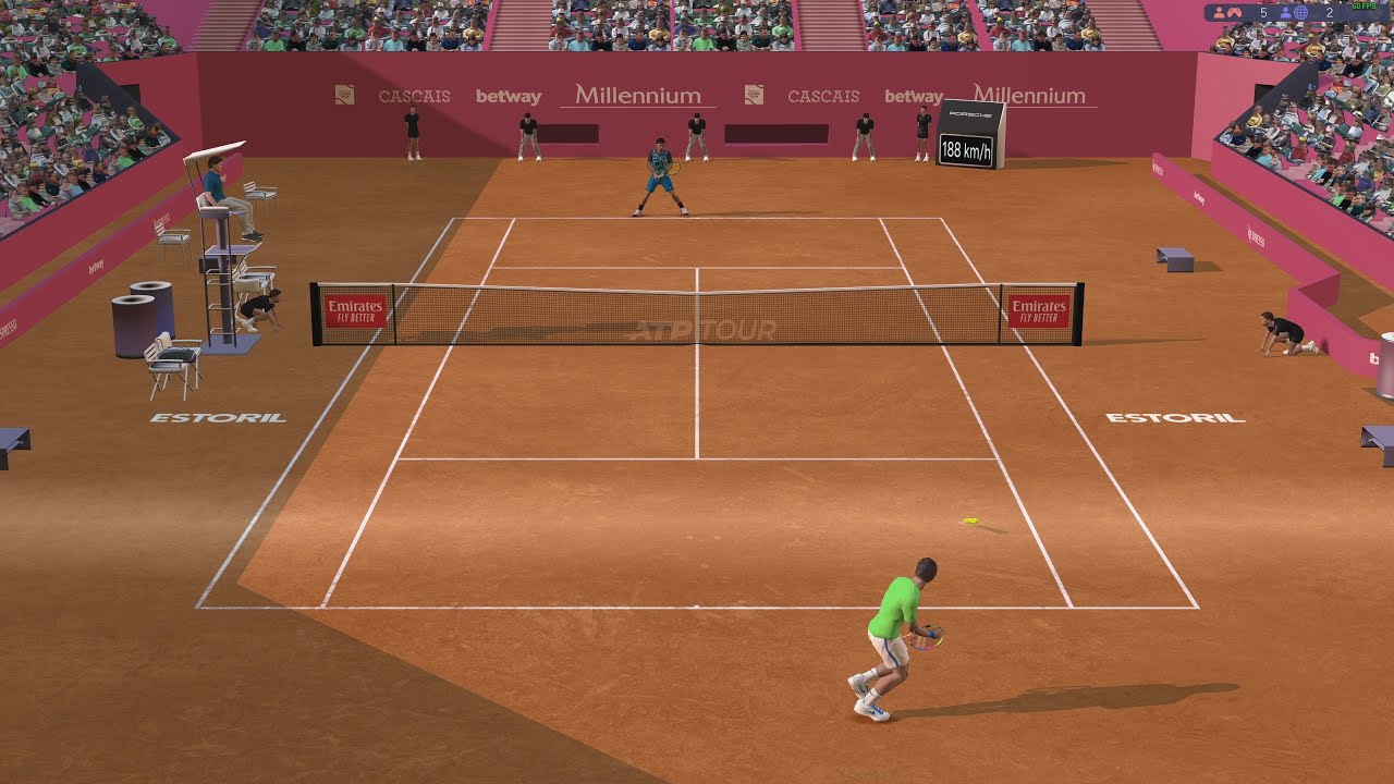 Rafael Nadal VS Nick Kyrgios | ESTORIL | Full Ace Tennis Simulator | Gameplay