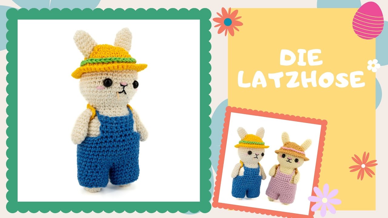 Latzhose für Amigurumi häkeln - Häkelanleitung by justMiko